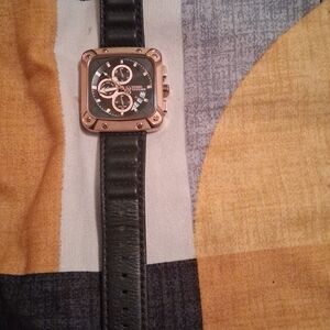 Sergio Tacchini Black and Gold Men's Watch